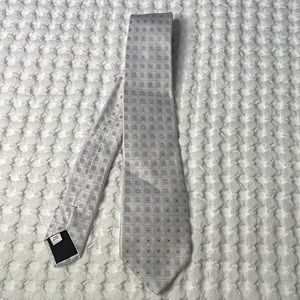 Valentino Silver Silk Tie